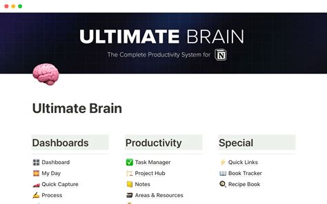 Jun 13, 2022 Ultimate Brain Task Templates With Unique Sub-Tasks Task Templates With Unique Sub-Tasks Learn how to create a task template that will create new sub-tasks each time you use it. . Thomas frank ultimate brain notion template free